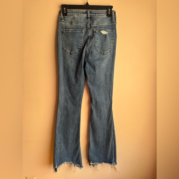 Vervet Blue Flare Jeans Distressed Size 26 - Picture 10 of 14
